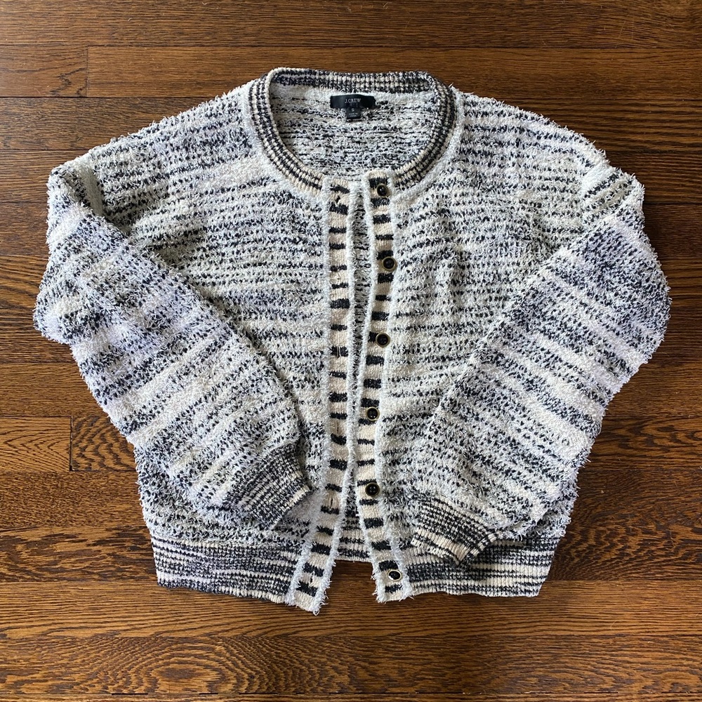 JCRREW Black and White Cardigan